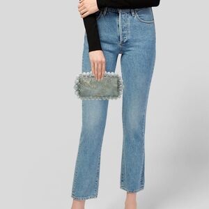 Cult Gaia Eos Beaded Clutch In Aqua